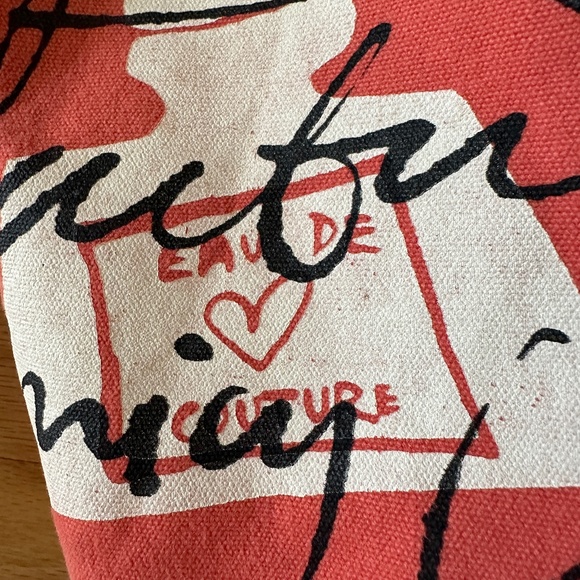 Juicy Couture Y2K Tote Bag Orange Pink Canvas Bag - Picture 14 of 16